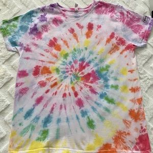 Rainbow tie dye